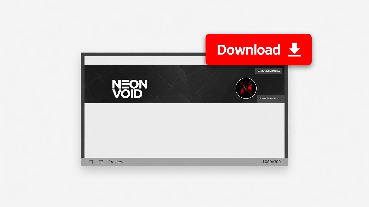 Downloading the chosen YouTube channel banner as a JPG